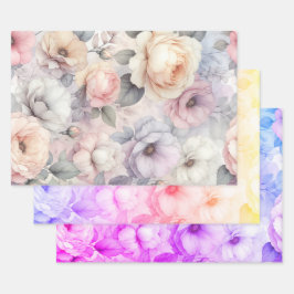Elegante Rozen bloesems Inpakpapier Vel