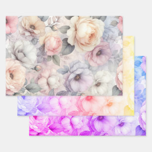 Elegante Rozen bloesems Inpakpapier Vel