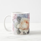 Elegante Rozen bloesems Koffiemok (Links)