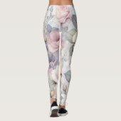Elegante Rozen bloesems Leggings (Achterkant)