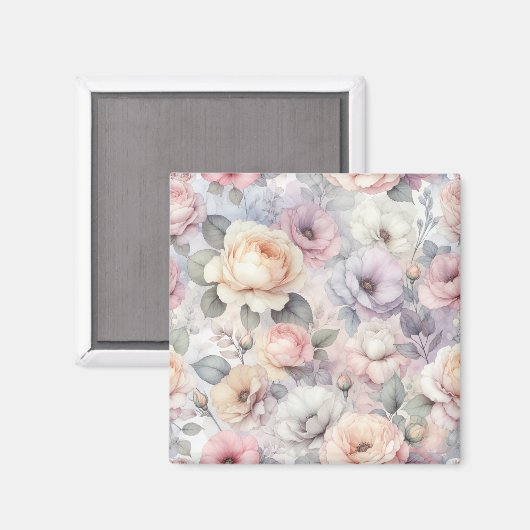 Elegante Rozen bloesems Magneet (Voorkant / Achterkant)