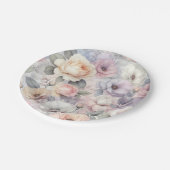 Elegante Rozen bloesems Papieren Bordje (Gekanteld)