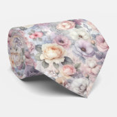 Elegante Rozen bloesems Stropdas (Opgerold)