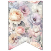 Elegante Rozen bloesems Vlaggetjes (Eerste vlag)