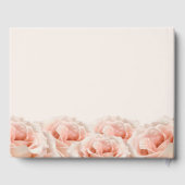 Elegante Rozen Blush Champagne Bruiloft Gastenboek (Achterkant)