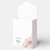 Elegante rozen bruids douche bedankt bedankdoosjes (Geopend)