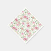 Elegante rozen bruidsshower servet (Hoek)