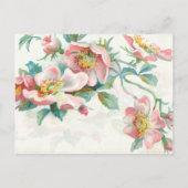 Elegante Rozen Budget Huwelijksuitnodiging Uitnodiging Briefkaart (Achterkant)