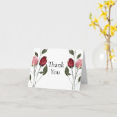 Elegante Rozen dank u Kaart (Gele Bloem)
