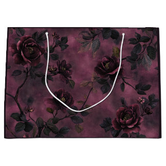 Elegante rozen. Diepe roze achtergrond.  Groot Cadeauzakje