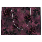Elegante rozen. Diepe roze achtergrond. Groot Cadeauzakje (Achterkant)