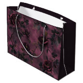 Elegante rozen. Diepe roze achtergrond. Groot Cadeauzakje (Achterkant Gekanteld)