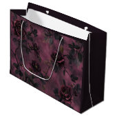 Elegante rozen. Diepe roze achtergrond. Groot Cadeauzakje (Voorkant Gekanteld)