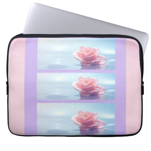  Elegante Rozen Elektronicatas Laptop Sleeve (Voorkant)