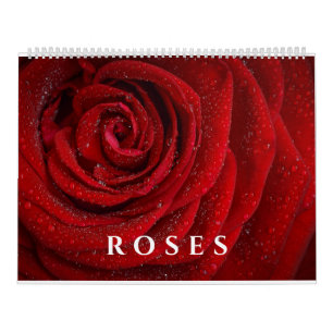 Elegante Rozen en Bloemfotografie Kunstwerken Kalender