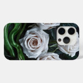 Elegante Rozen en Green Snake Art Floral Phone Cas Case-Mate iPhone Case (Achterkant (horizontaal))