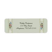 Elegante  Rozen Etiket (Voorkant)