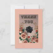 Elegante Rozen Flat Thank You Card Bedankkaart (Achterkant)
