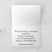 Elegante Rozen Floral Moederdag Feestdagen Kaart (Binnen)