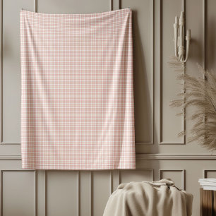 Elegante Rozen gouden geruite gootdeken Fleece Deken