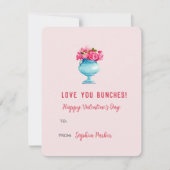 Elegante rozen in vaas Valentijnsdag Mini Notitie Notitiekaartje (Voorkant)