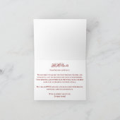 Elegante Rozen islamitische bruiloft Bedankkaart (Binnen)