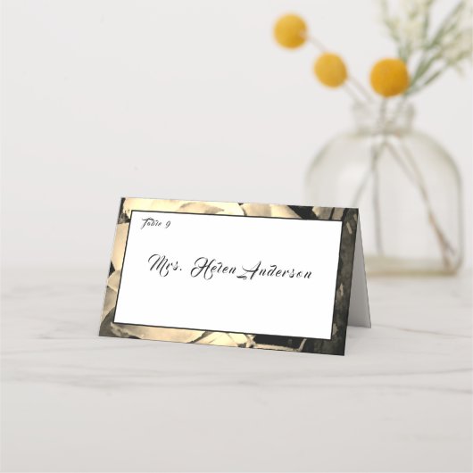 Elegante Rozen Katholieke bruiloft Plaatskaartje (Voorkant)