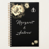 Elegante Rozen Katholieke bruiloft Planner (Voorkant)