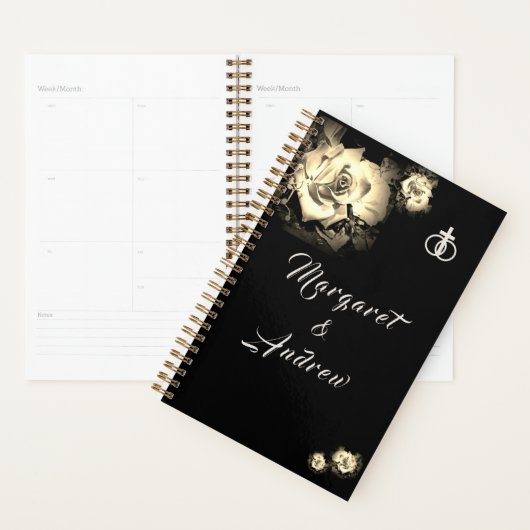 Elegante Rozen Katholieke bruiloft Planner (Display)