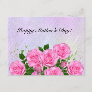 Elegante Rozen,Kleurrijk,Abstract Briefkaart