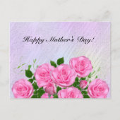 Elegante Rozen, kleurrijk, Abstract Briefkaart (Voorkant)