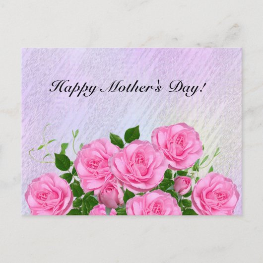 Elegante Rozen, kleurrijk, Abstract Briefkaart (Voorkant)