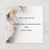 Elegante Rozen Loyalty Zakelijke Kaart (Achterkant)