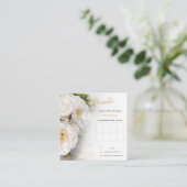 Elegante Rozen Loyalty Zakelijke Kaart (Staand voorkant)