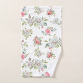 Elegante Rozen met gouden gegraveerde bladeren Bad Handdoek (Handdoek)