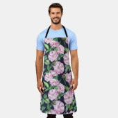 Elegante Rozen takken Waterverf Schort (Gedragen)