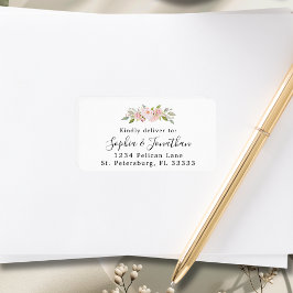 Elegante Rozen Trouwen RSVP Mailing Etiket