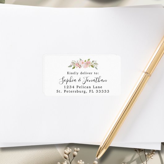 Elegante Rozen Trouwen RSVP Mailing Etiket