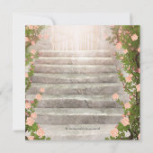 Elegante Rozen Tuin Bruid Bruidsfeest Kaart (Achterkant)