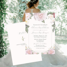 Elegante Rozen Tuin Huwelijksuitnodiging