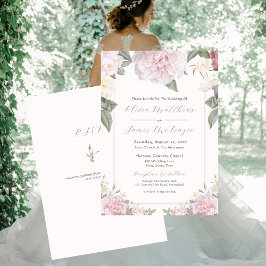 Elegante Rozen Tuin Huwelijksuitnodiging Kaart