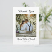 Elegante Rozen tuin in Roze kleur Bedankkaart (Staand voorkant)