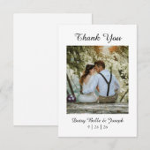 Elegante Rozen tuin in Roze kleur Bedankkaart (Voorkant / Achterkant)