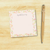 Elegante Rozen tuin met de hand geïllustreerde Vin Post-it® Notes