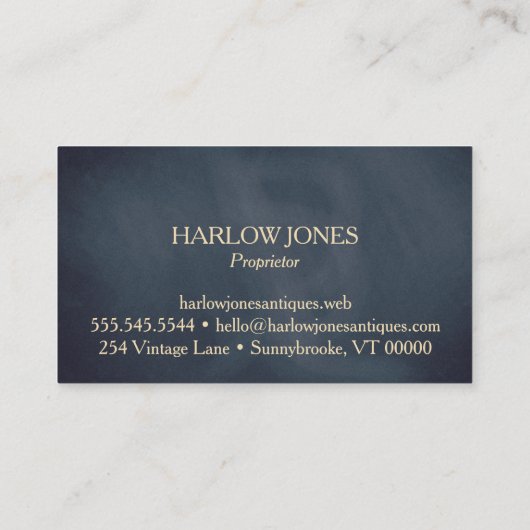 Elegante  Rozen Visitekaartje (Achterkant)