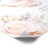 Elegante Rozen Vrijgezellenfeest Date Night Ideeën Poster (Hoek)