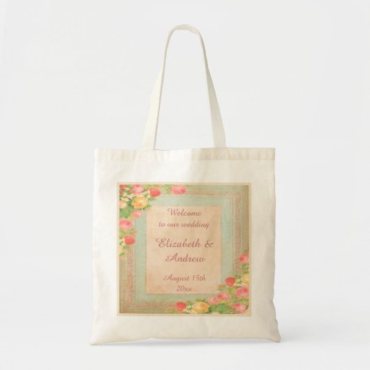 Elegante  Rozen Welkom Tote Bag (Voorkant)