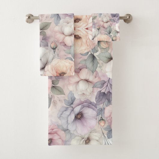 Elegante Rozenbloesems Bad Handdoek (Insitu)