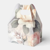 Elegante Rozenbloesems Bedankdoosjes (Achterkant)