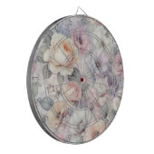 Elegante Rozenbloesems Dartbord (Voorkant Links)